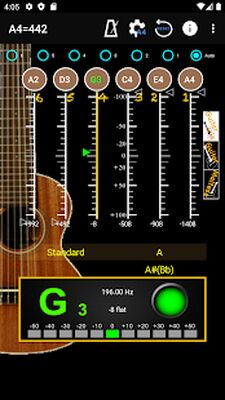Скачать Тюнер для гитара - Guitar Tuner [Без рекламы] RU apk на Андроид