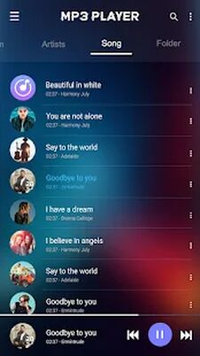 Скачать MP3-плеер - Музыкальный плеер, эквалайзер [Unlocked] RUS apk на Андроид