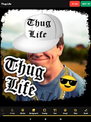 Скачать Наклейки Thug Life: Фоторедактор [Premium] RUS apk на Андроид