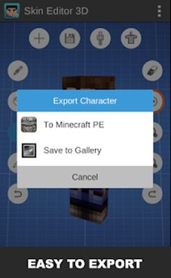 Скачать Skin Editor 3D for Minecraft [Без рекламы] RU apk на Андроид