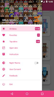Скачать Скины для девочек в Майнкрафт [Unlocked] RUS apk на Андроид