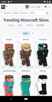 Скачать NameMC: The Best Minecraft Skins [Полная версия] RUS apk на Андроид