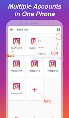 Скачать Загрузчик для Instagram - Репост и Мульти-аккаунты [Premium] RU apk на Андроид