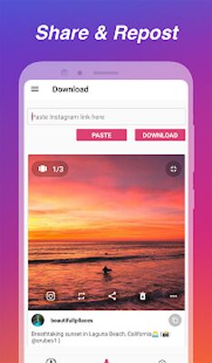 Скачать Загрузчик для Instagram - Репост и Мульти-аккаунты [Premium] RU apk на Андроид