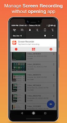 Скачать запись экрана -записывать видео с экрана со звуком [Unlocked] RU apk на Андроид
