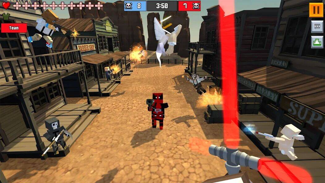 Скачать взломанную Pixel Fury Classic FPS Shooter [Много денег] MOD apk на Андроид