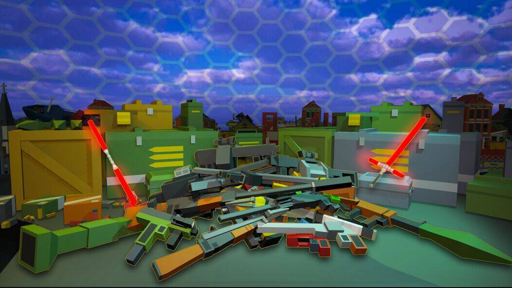 Скачать взломанную Pixel Fury Classic FPS Shooter [Много денег] MOD apk на Андроид