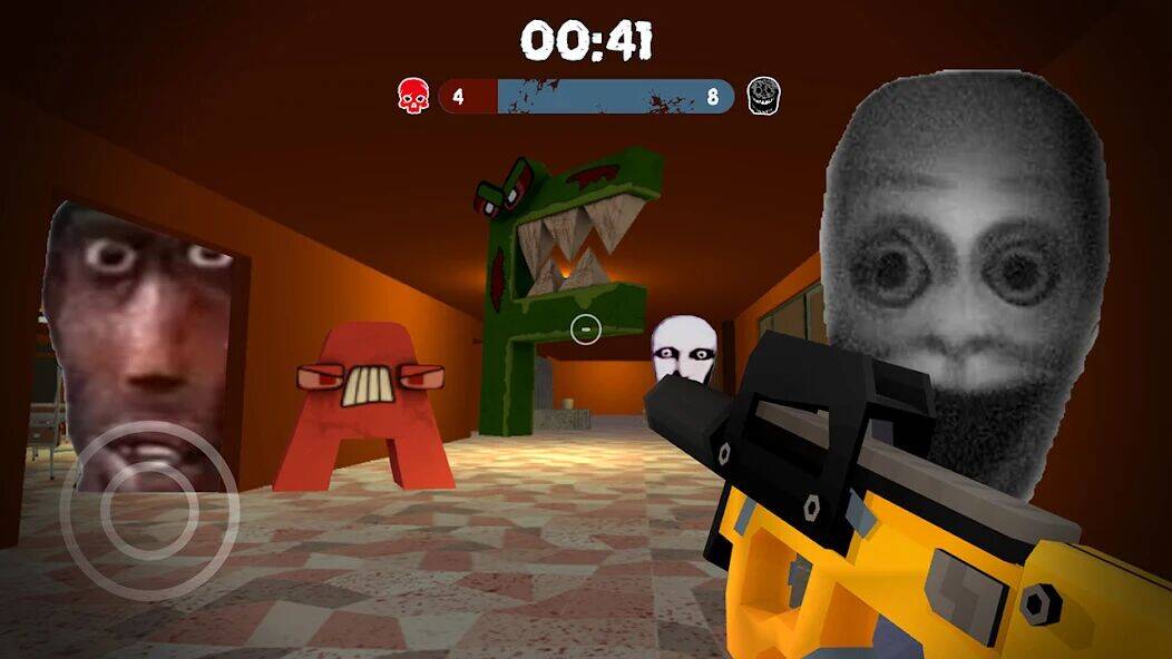 Скачать взломанную Horror Meme Face: Survival FPS [Много денег] MOD apk на Андроид