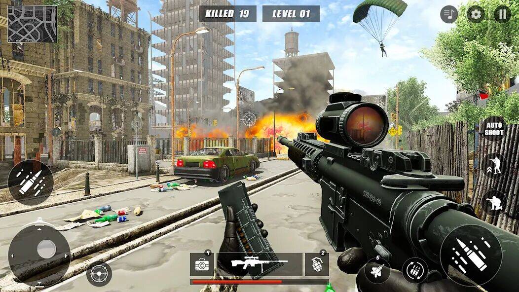 Скачать взломанную снайпер войнушки оффлайн контр [Много монет] MOD apk на Андроид