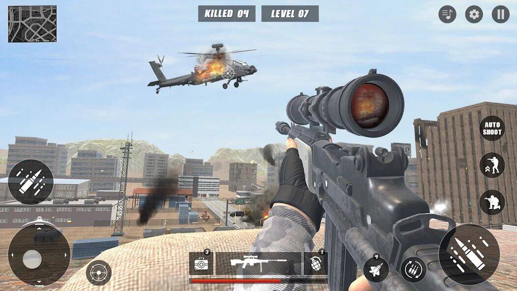 Скачать взломанную снайпер войнушки оффлайн контр [Много монет] MOD apk на Андроид