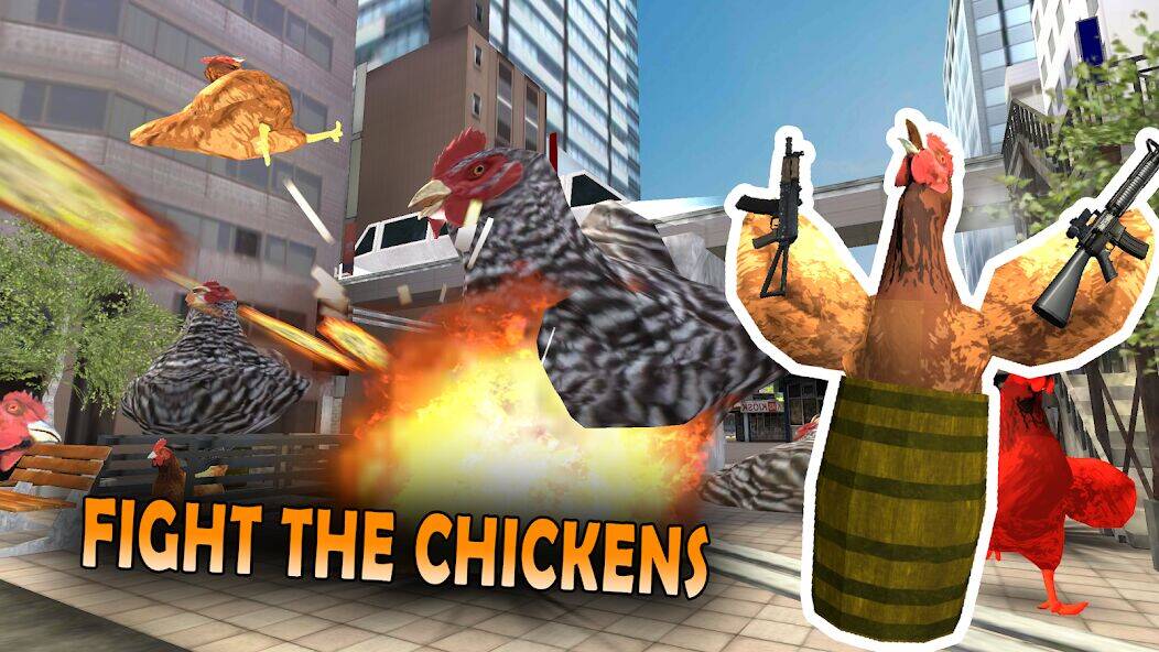 Скачать взломанную Cluck Shot: Chicken Gun Game [Бесплатные покупки] MOD apk на Андроид