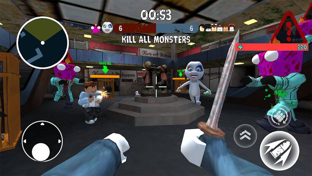 Скачать взломанную Monster Shooting: Survival FPS [Бесплатные покупки] MOD apk на Андроид