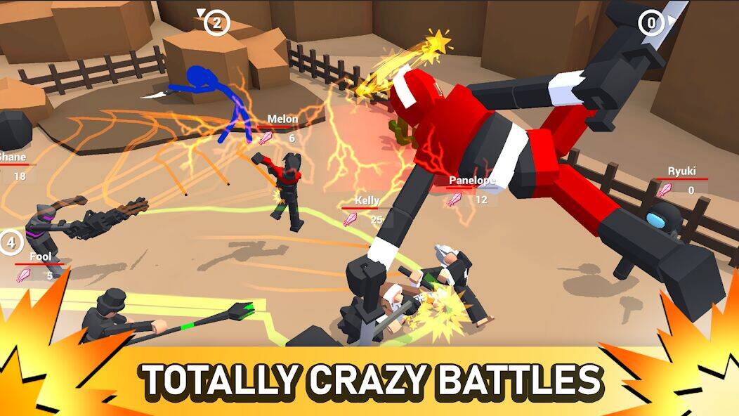 Скачать взломанную Smashgrounds.io: Рагдолл Битва [Много денег] MOD apk на Андроид
