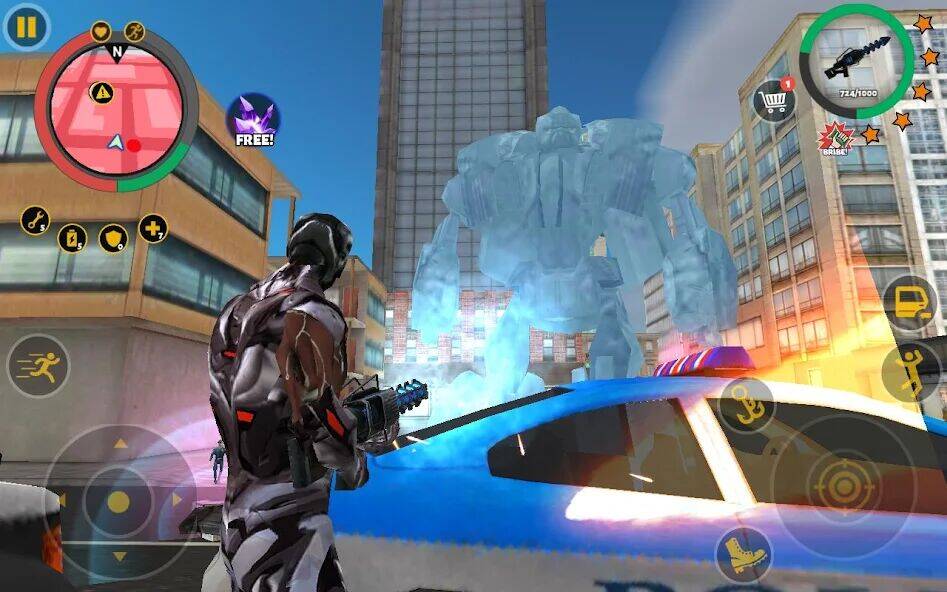 Скачать взломанную Rope Hero 3 [Много монет] MOD apk на Андроид