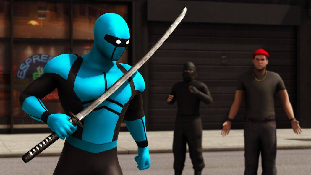 Скачать взломанную Blue Ninja : Superhero Game [Много монет] MOD apk на Андроид