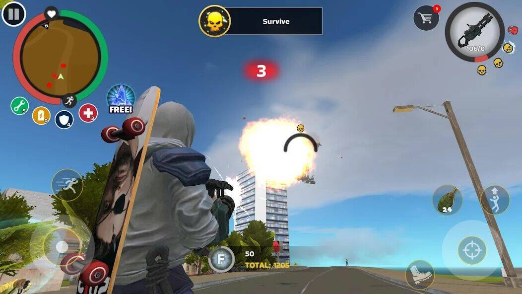 Скачать взломанную Rope Hero: Mafia City Wars [Много монет] MOD apk на Андроид