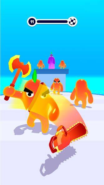 Скачать взломанную Blob Shooter — Мастер Оружия [Много монет] MOD apk на Андроид