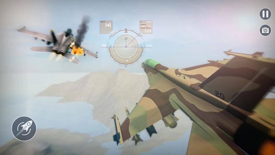 Скачать взломанную Авиаудар Реактивная война [Бесплатные покупки] MOD apk на Андроид