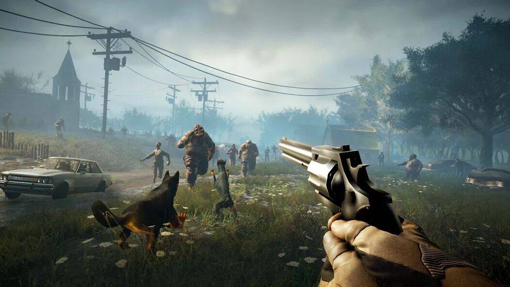 Скачать взломанную ZOMBIE FIRE 3D: зомби [Много монет] MOD apk на Андроид