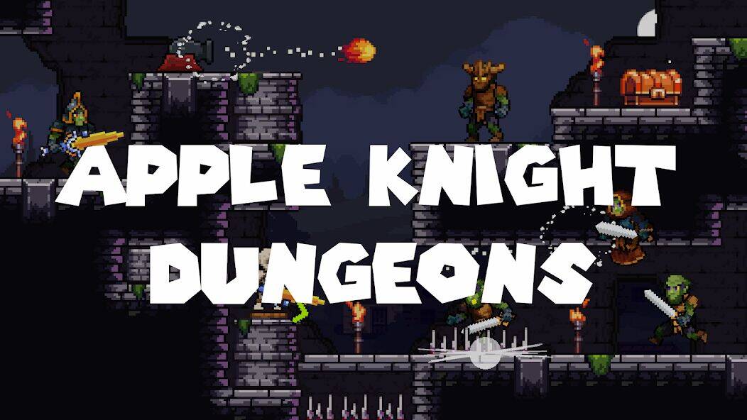 Скачать взломанную Apple Knight: Dungeons [Много монет] MOD apk на Андроид