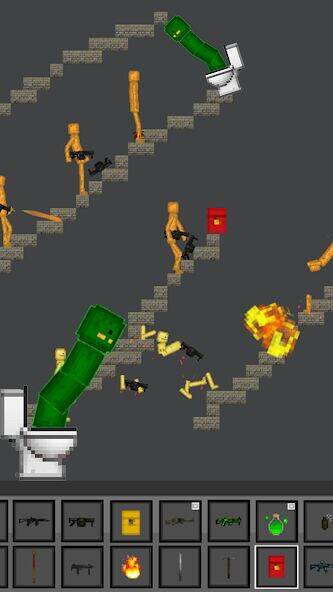 Скачать взломанную Skibidi Toilet Mods Melon [Много денег] MOD apk на Андроид