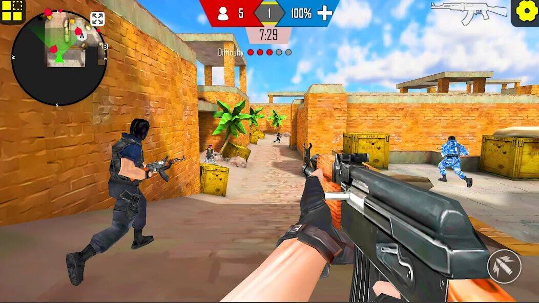 Скачать взломанную Counter Attack: CS Strike Ops [Мод меню] MOD apk на Андроид