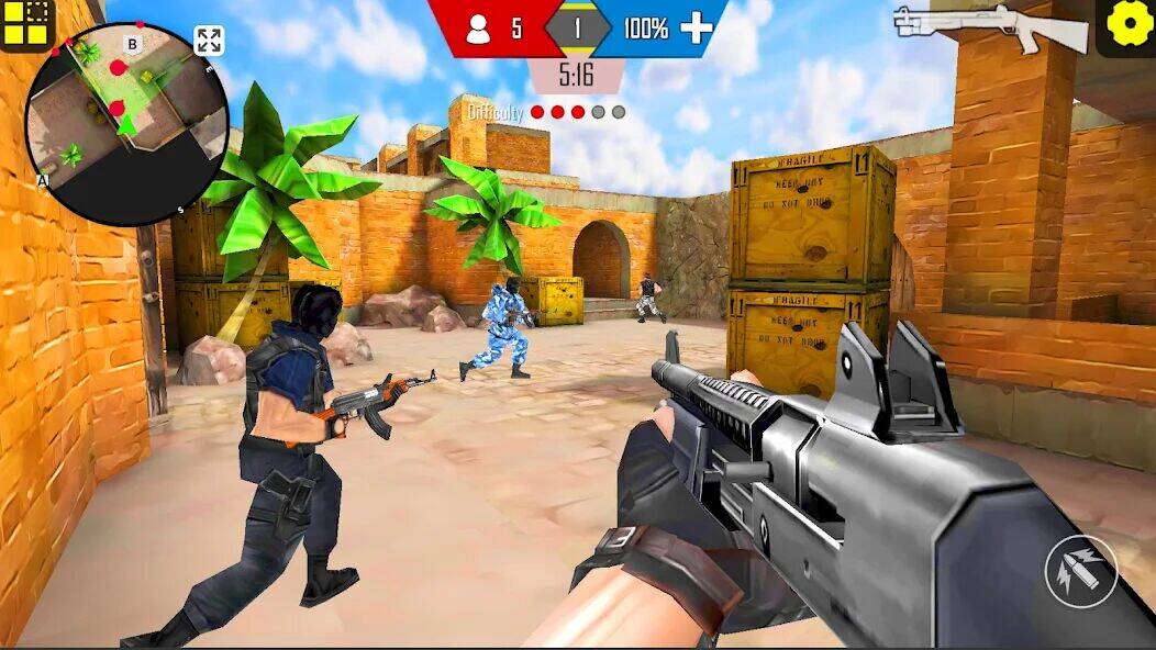 Скачать взломанную Counter Attack: CS Strike Ops [Мод меню] MOD apk на Андроид