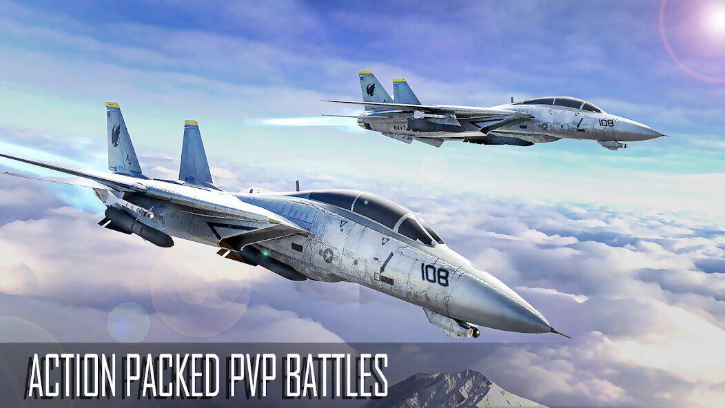 Скачать взломанную Jet Fighter: Plane Game [Бесплатные покупки] MOD apk на Андроид