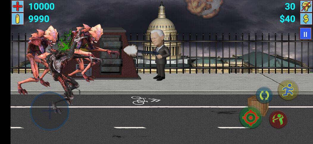 Скачать взломанную Aliens vs President [Мод меню] MOD apk на Андроид
