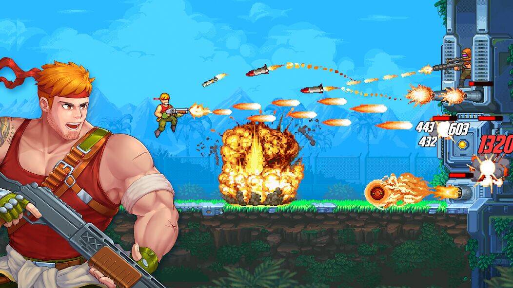 Скачать взломанную Gun Force: беги и стреляй [Мод меню] MOD apk на Андроид