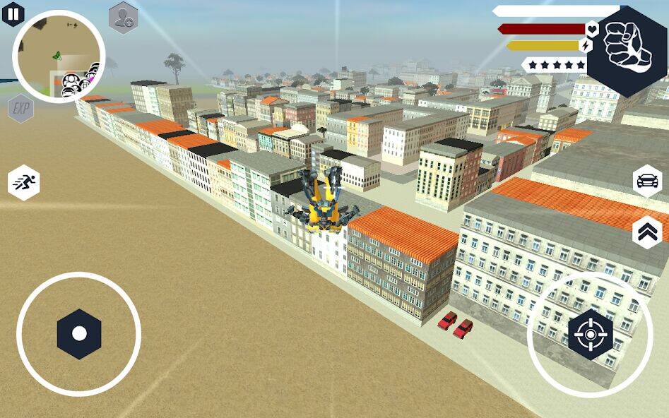 Скачать взломанную Muscule Car Robot [Много монет] MOD apk на Андроид