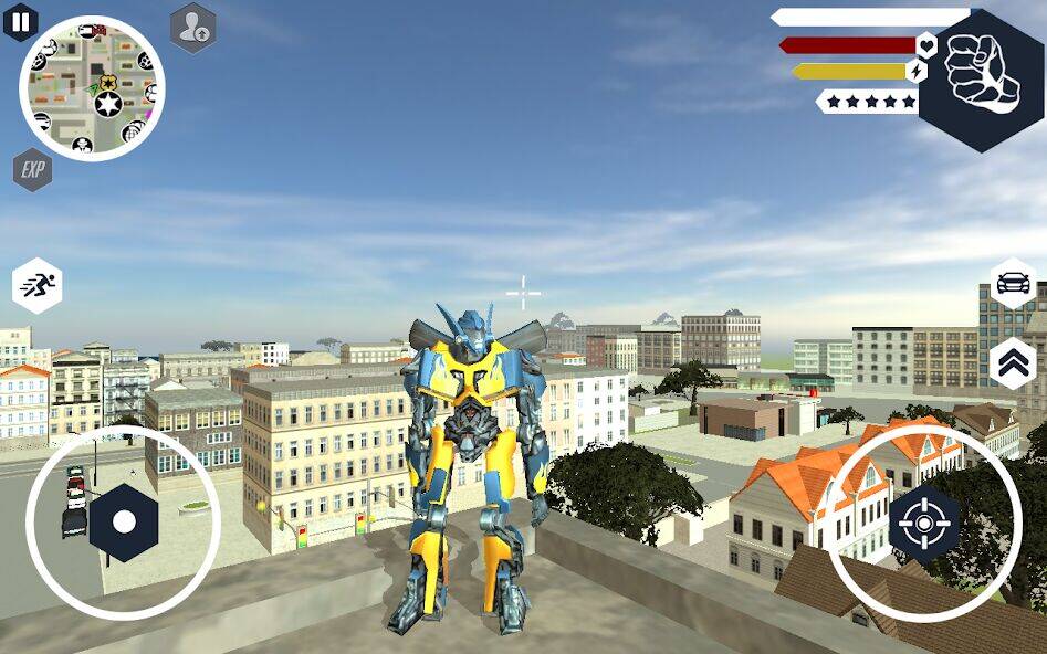 Скачать взломанную Muscule Car Robot [Много монет] MOD apk на Андроид