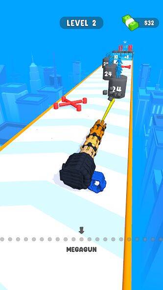 Скачать взломанную Human Gun! [Бесплатные покупки] MOD apk на Андроид