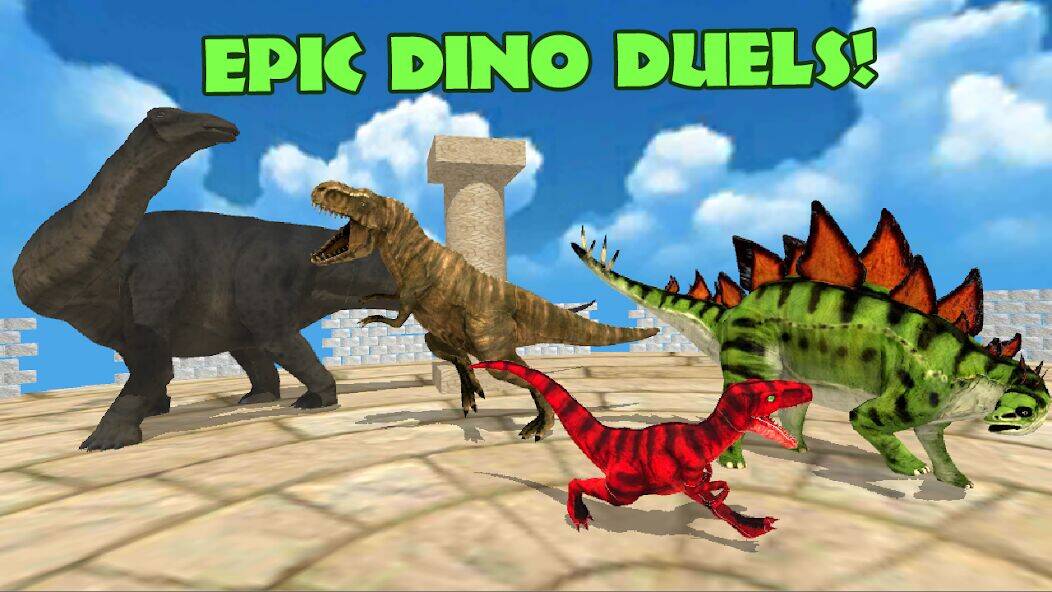 Скачать взломанную Dino Battle Arena Lost Kingdom [Мод меню] MOD apk на Андроид