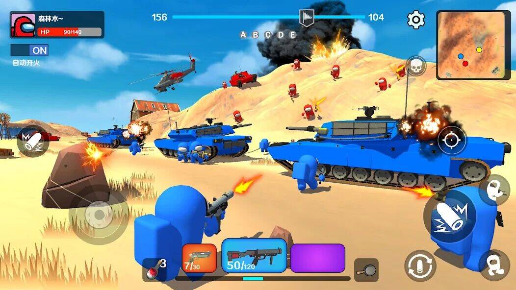 Скачать взломанную Imposter Squad battle war game [Много монет] MOD apk на Андроид
