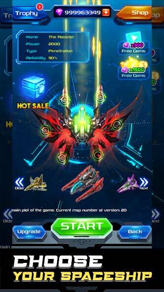 Скачать взломанную Galaxy Attack: Space Shooter [Мод меню] MOD apk на Андроид