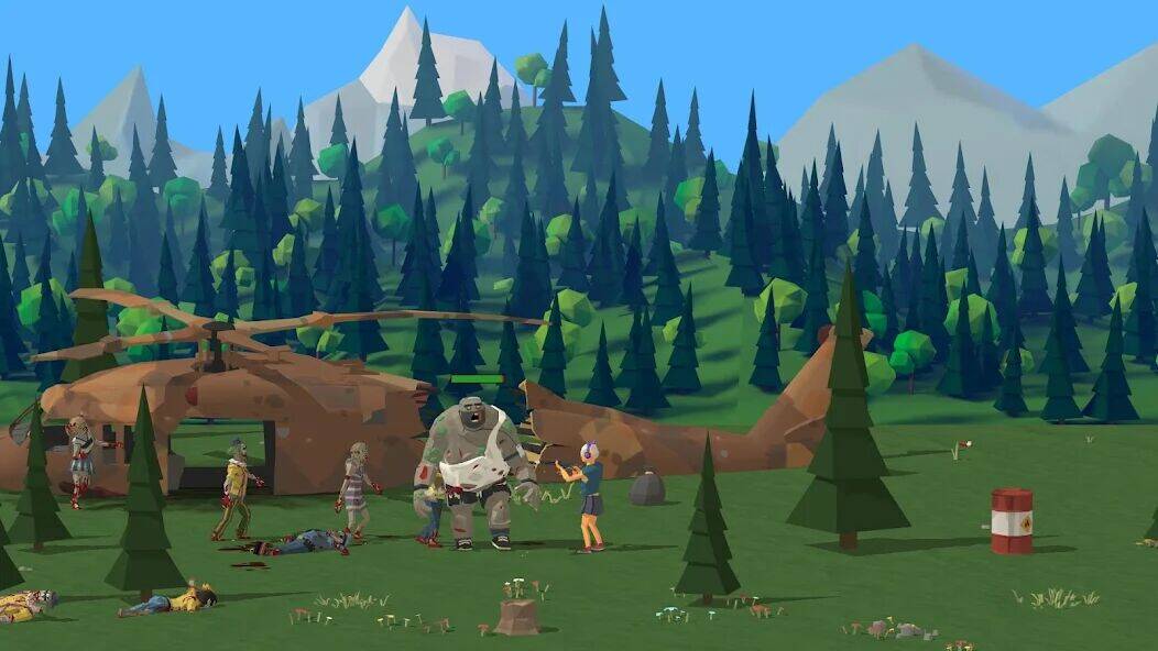 Скачать взломанную Zombie Forest 3: Underground [Много монет] MOD apk на Андроид
