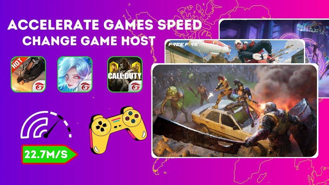 Скачать взломанную Action Vpn- Gaming & Gamer VPN [Много денег] MOD apk на Андроид