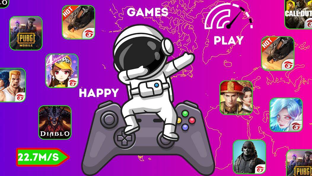 Скачать взломанную Action Vpn- Gaming & Gamer VPN [Много денег] MOD apk на Андроид
