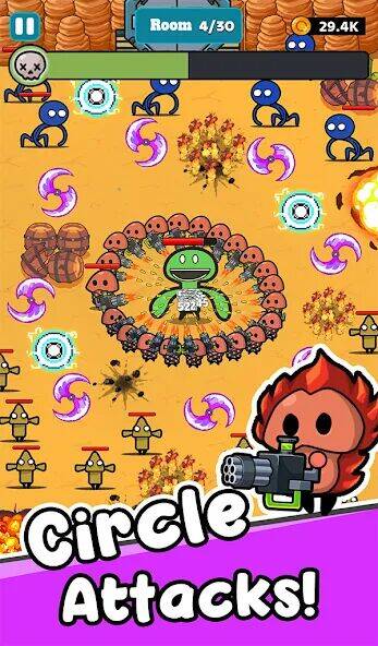 Скачать взломанную Slither Shoot: Maze Survivor [Бесплатные покупки] MOD apk на Андроид