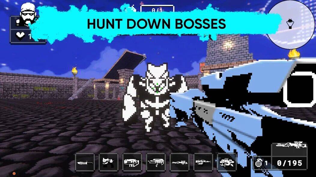 Скачать взломанную Doomsday pixel shooter 3d [Много монет] MOD apk на Андроид