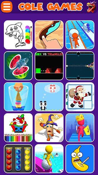 Скачать взломанную COLE Games [Много денег] MOD apk на Андроид