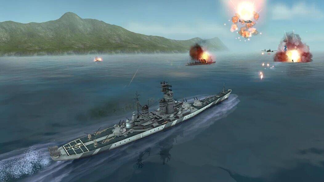 Скачать взломанную Морская битва: Мировая война [Бесплатные покупки] MOD apk на Андроид