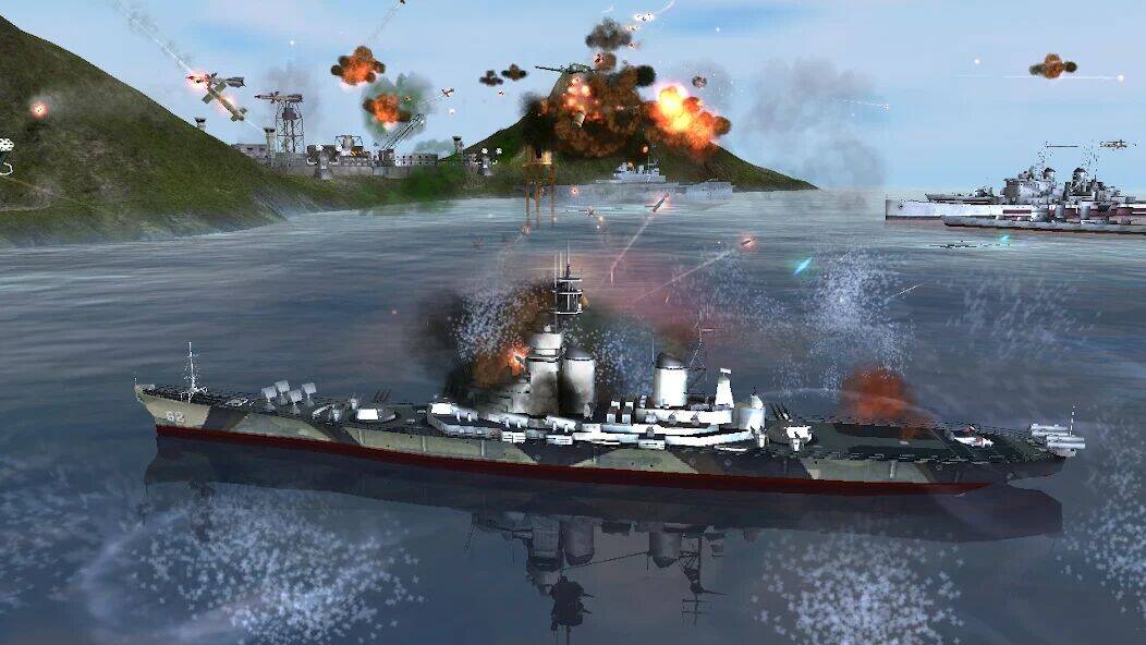 Скачать взломанную Морская битва: Мировая война [Бесплатные покупки] MOD apk на Андроид