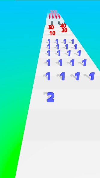 Скачать взломанную Number Master: Run and merge [Много денег] MOD apk на Андроид