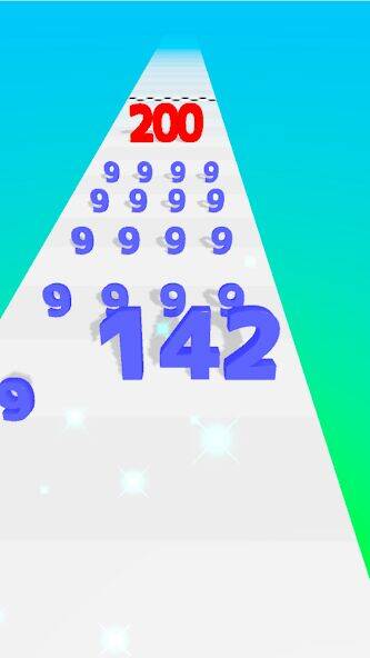 Скачать взломанную Number Master: Run and merge [Много денег] MOD apk на Андроид