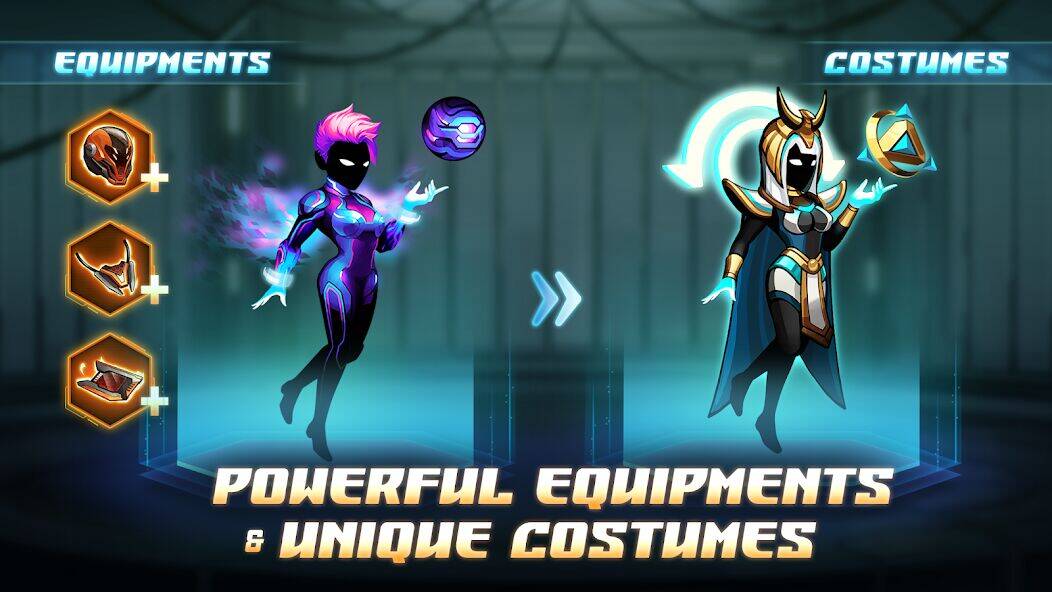 Скачать взломанную Cyber Fighters: Fighting Game [Много монет] MOD apk на Андроид