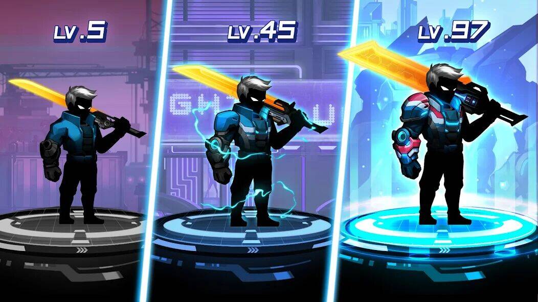 Скачать взломанную Cyber Fighters: Fighting Game [Много монет] MOD apk на Андроид