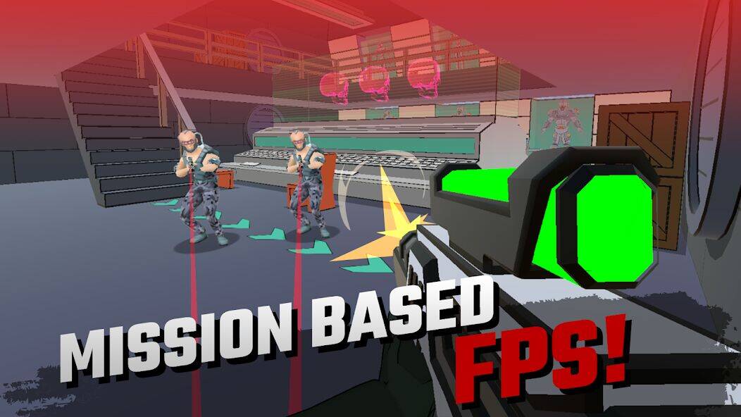 Скачать взломанную 3D стрельба FPS: Miss Bullet [Мод меню] MOD apk на Андроид