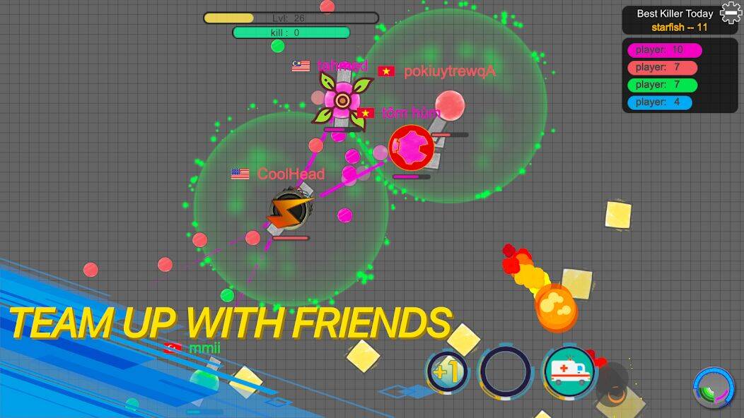 Скачать взломанную piupiu.io - танк ио игра [Мод меню] MOD apk на Андроид